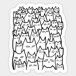 Cats pattern phone case Sticker